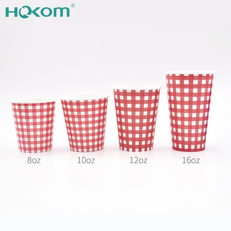 Custom Printed 12oz Single Wall Paper Cup With PE Coating For Coffee factory